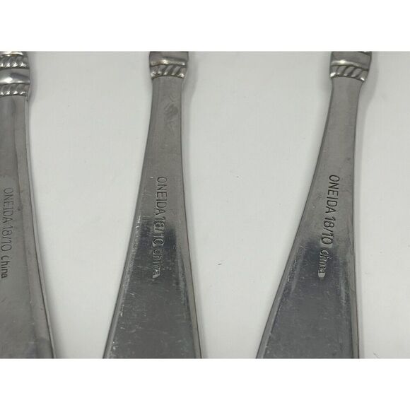 Oneida AVONDALE II 2 Stainless Place Oval Dinner Soup Spoons 7 3/4" Set Of 5 - Picture 8 of 8